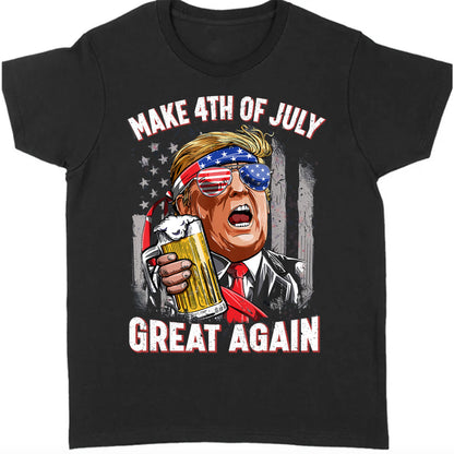 4th Of July Unisex Shirt | Trump 2024 Great Maga Shirt | Independence Day Shirt Dark C1054 - GOP