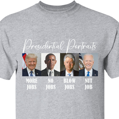Presidential Portraits Shirt | Donald Trump Homage Shirt | Donald Trump Fan Tees C920 - GOP
