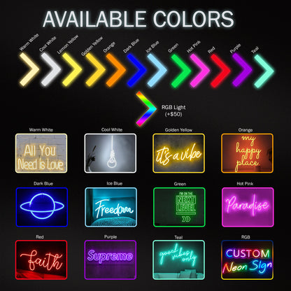 Custom Name Wedding Neon Sign, Personalized Neon Sign, Gifts For Him/Her, Engagement Sign, Wedding Backdrop, Reception Decor, Party Sign 685379 WFD