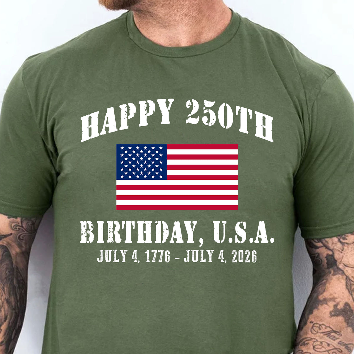 Happy 250 Years Birthday USA Shirt | Patriotic 4th of July 1776–2026 T-Shirt | America 250th Anniversary | Independence Day Shirt 682478