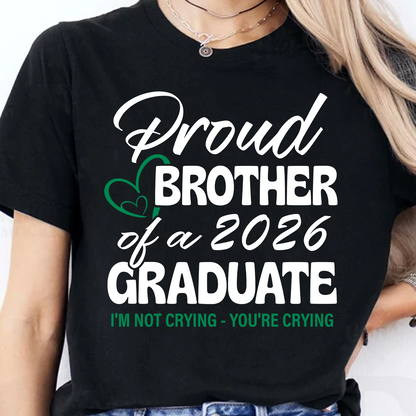 Proud Family Senior 2026 Personalized Custom Graduation Shirt T506V2