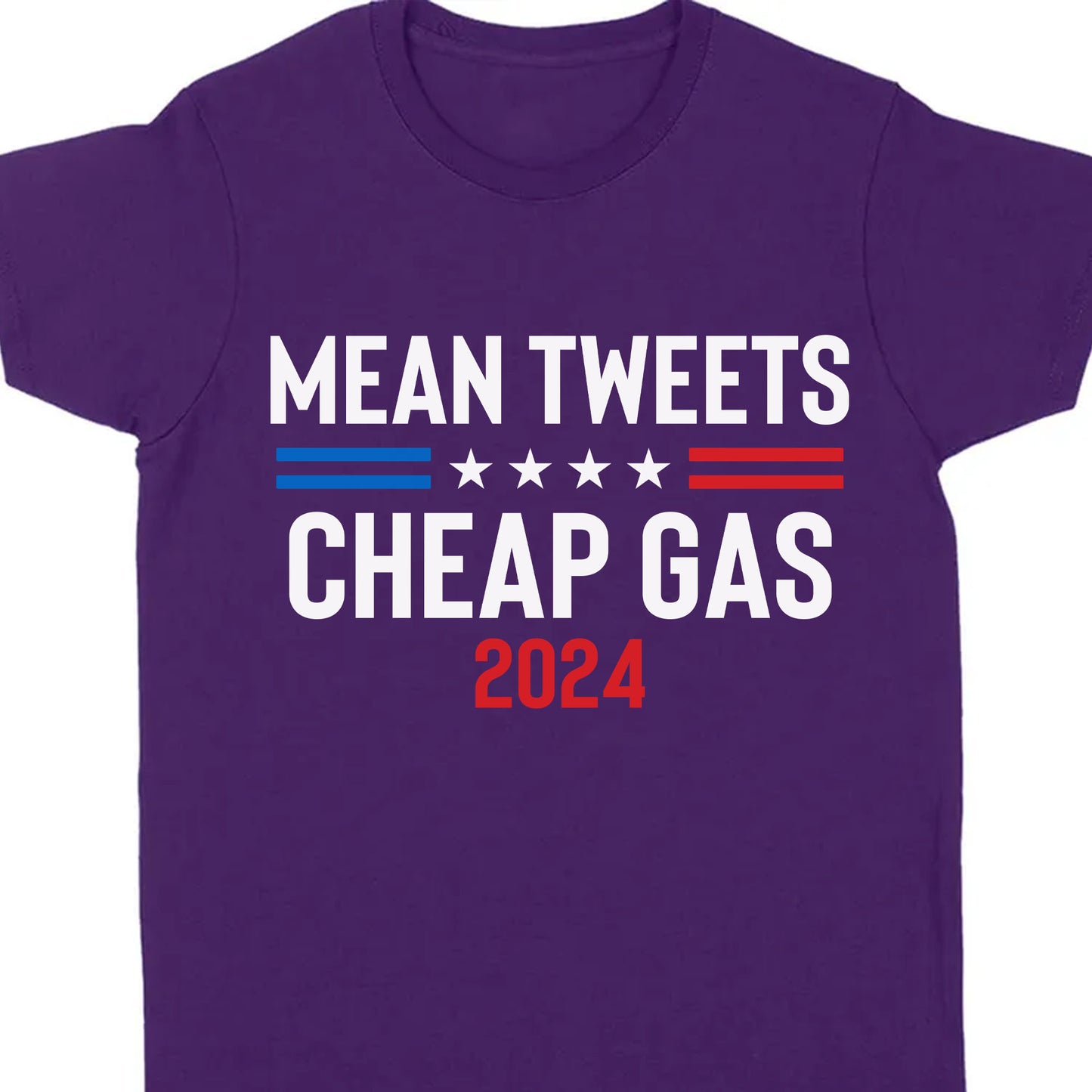Mean Tweets Cheap Gas 2024 Unisex Shirt | Trump 2024 Shirt | Republican Shirt | Trump Supporters Shirt Dark C1091 - GOP