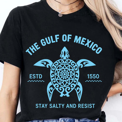 Gulf of Mexico Stay Salty Resistance Shirt, Resist Shirt, 8647 Anti Trump Shirt, Democrat Shirt, Democrat Gift Shirt - 682168