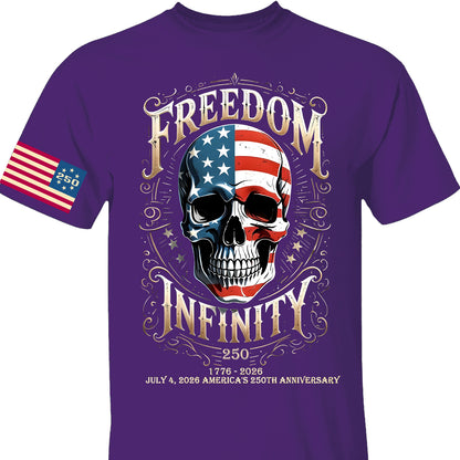 250 Years Of Freedom Infinity Shirt | Happy 250th Birthday USA | Patriotic 4th Of July Tee | America 250th Anniversary | Independence Day Shirt 682570