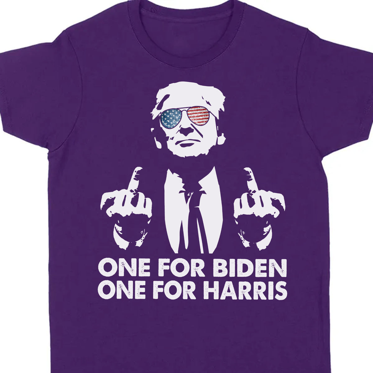 One for Biden One for Harris | Anti Biden Shirt | Republican Shirt | Trump Supporters Shirt Dark C820 - GOP