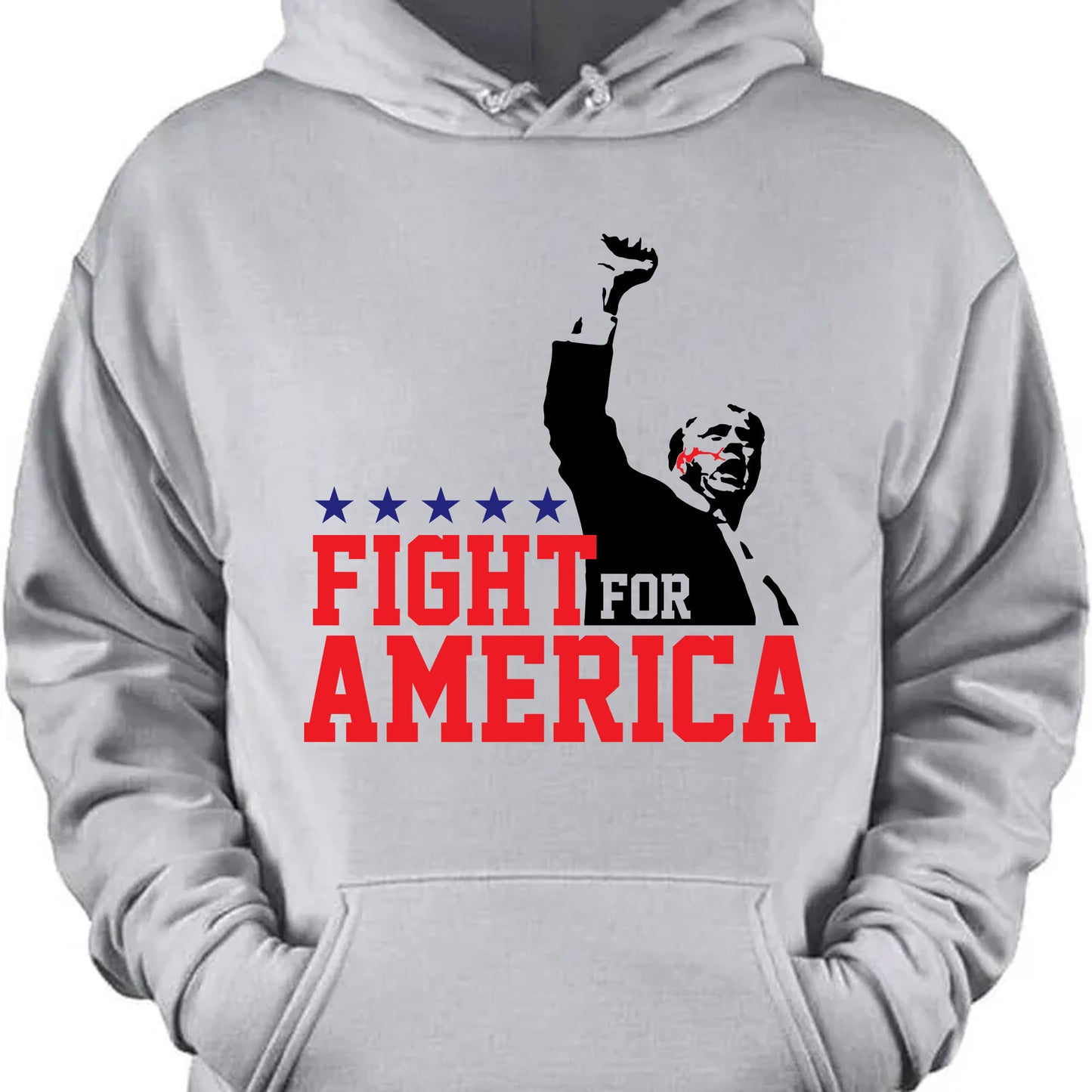 Fight For America Shirt | Trump Shot Fight Shirt | Donald Trump Shirt Bright C1110 - GOP