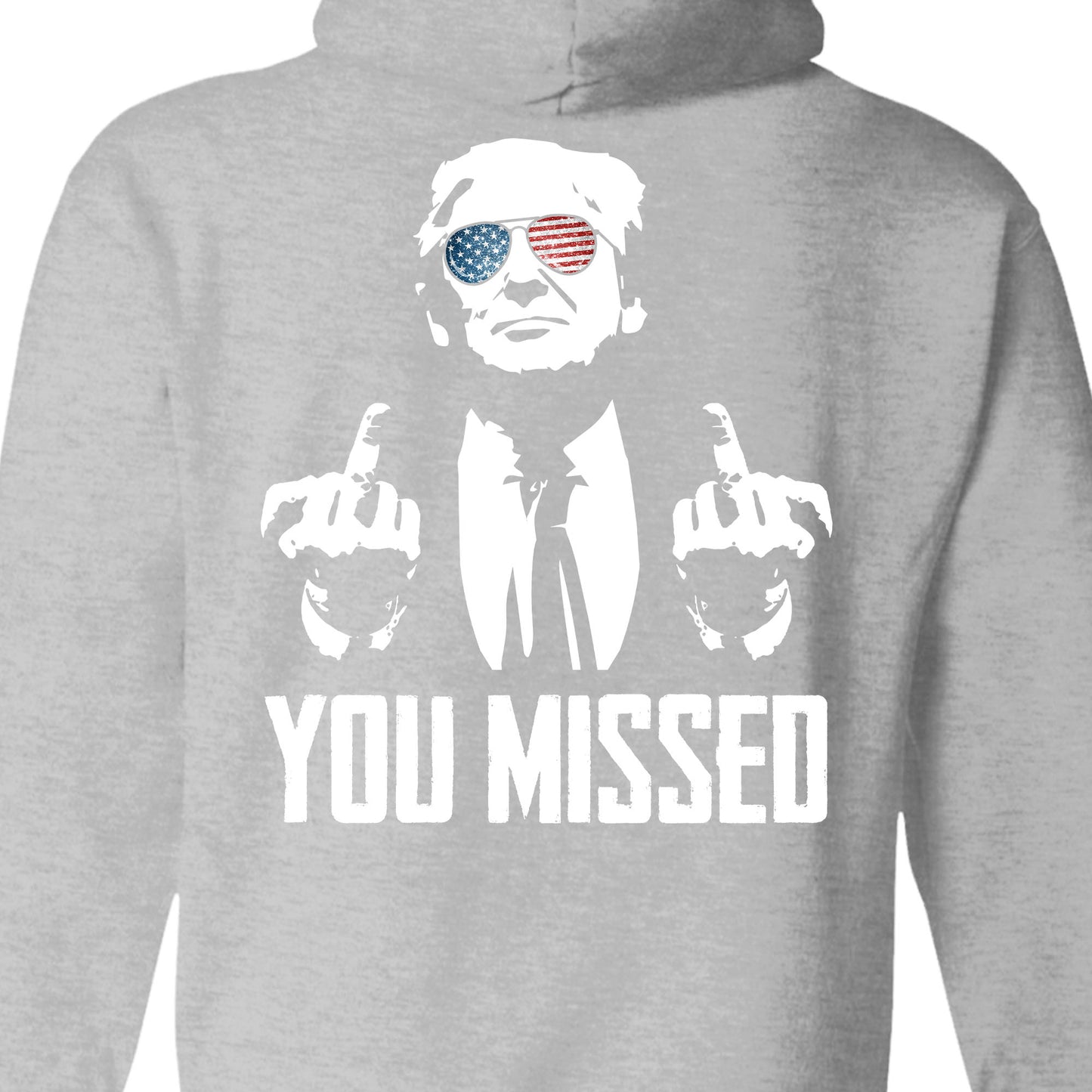 You Missed | Trump Fight 2024 Shirt Pennsylvania Rally | Backside Shirt Dark C1115 - GOP