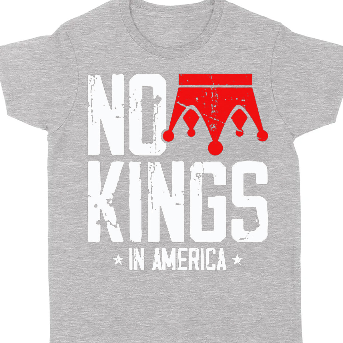 No King in America Shirt, Vintage Patriotic Tee, Anti Trump Anti MAGA Dark Shirt 682474
