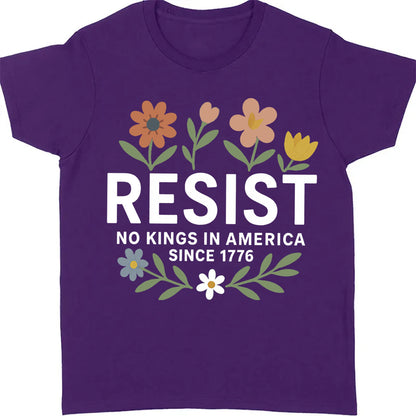 Resist No Kings In America Shirt | Since 1776 Shirt | Anti-Trump Shirt | Anti MAGA | Anti Authoritarian Tee 682462