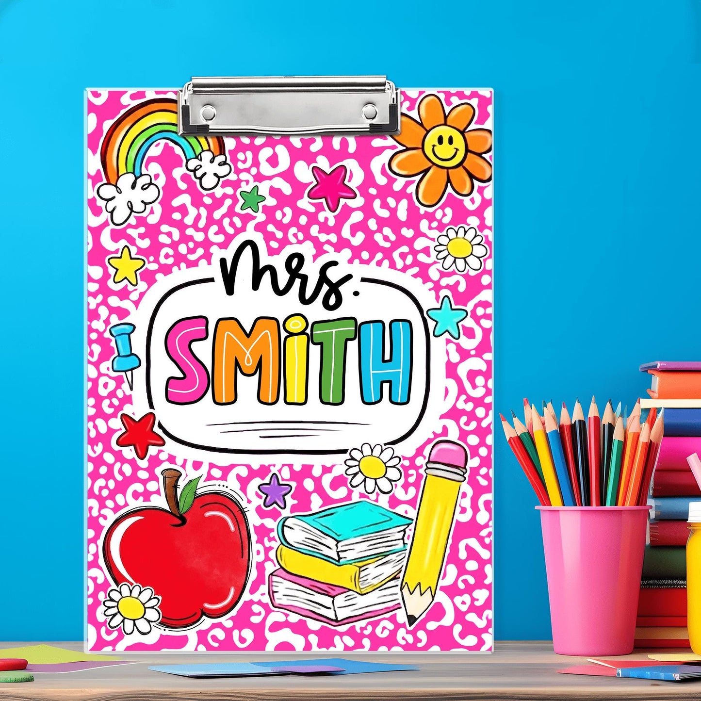 Custom Teacher Name Clipboard, Personalized Back To School Clipboard, Teacher Appreciation Gift 685377 WFD