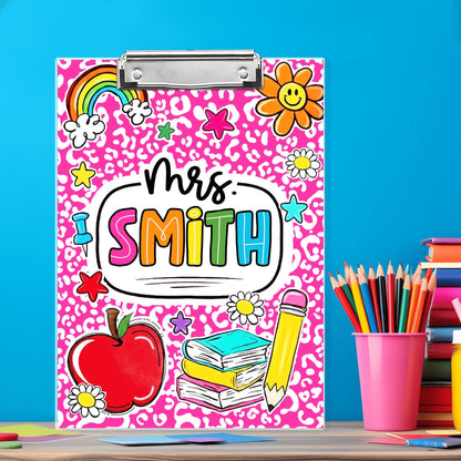 Custom Teacher Name Clipboard, Personalized Back To School Clipboard, Teacher Appreciation Gift 685377 WFD