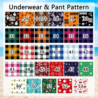 Funny Men Underwear Christmas Pajamas Pants, Personalized Cheeky Christmas Gift 686535 WFD