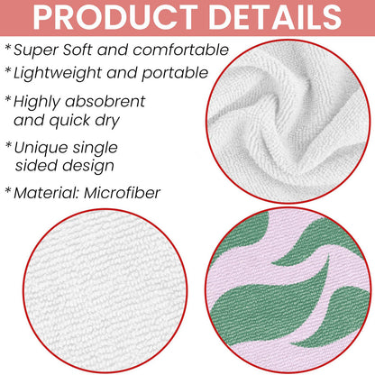 Personalized Retro Beach Towel With Name, Groovy Vibes Beach, Retro Floral Towel 684830