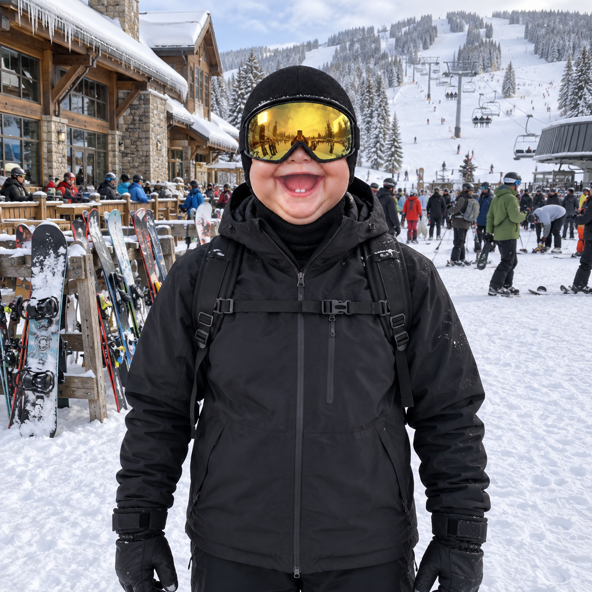 Personalized Baby Face Balaclava Ski Mask, Funny Face Winter Balaclava 686610 WFD