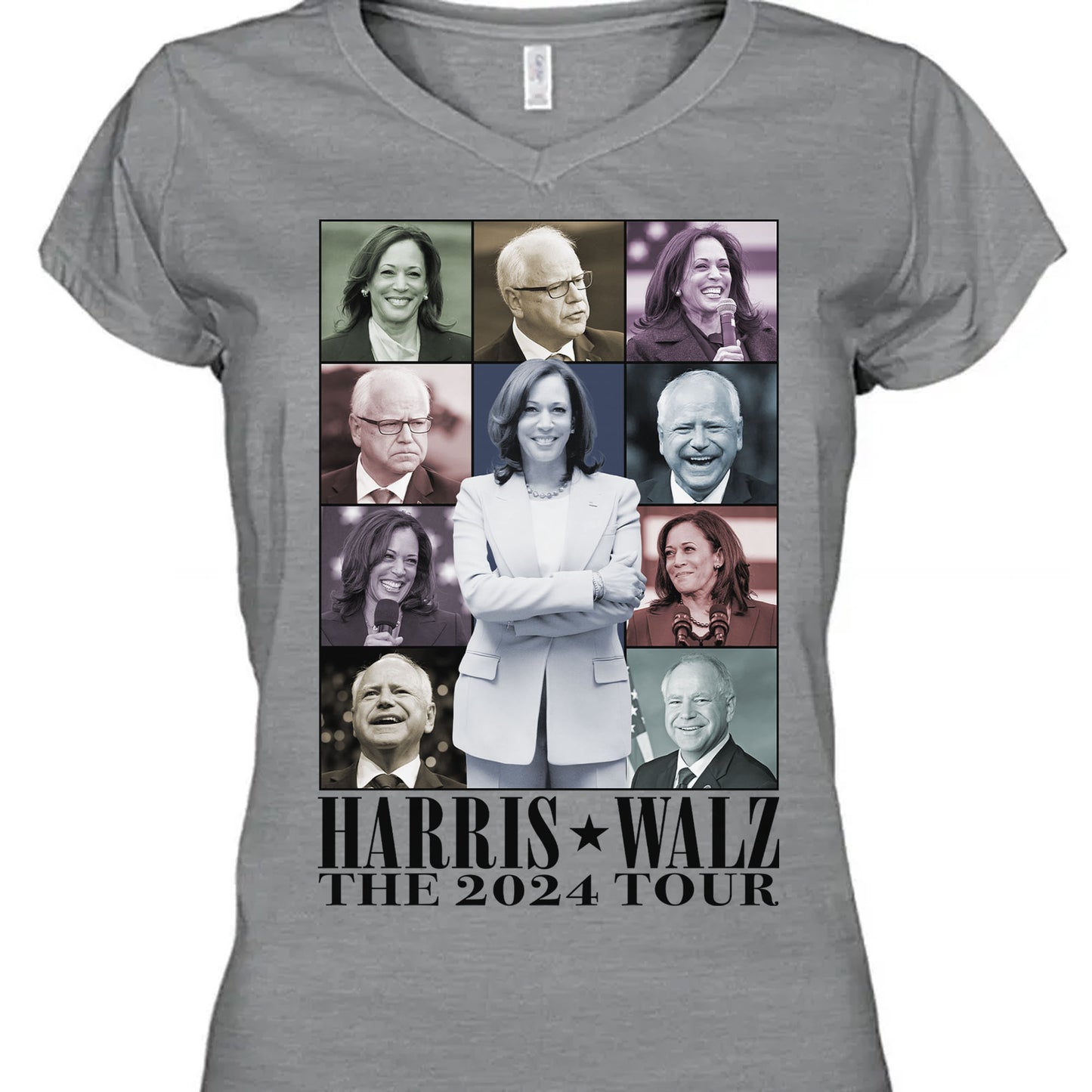 Harris Walz The Eras Tour Shirt | Kamala Harris 2024 Shirt | Tim Walz 2024 Shirt | Democrat Shirt Bright C1461 - KH2