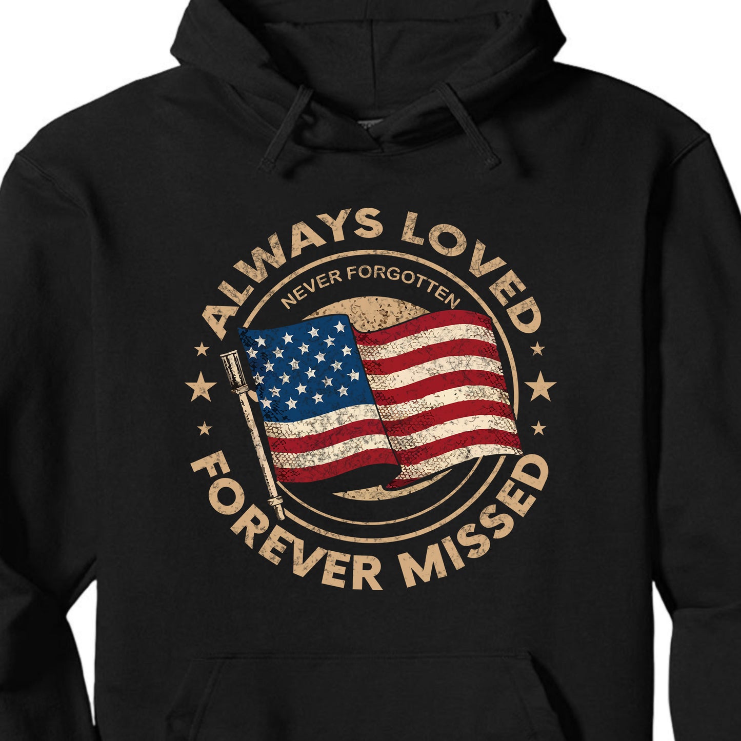 Always Loved Never Forgotten Forever Missed Shirt | Memorial Day T-Shirt | Patriotic Shirt 682297