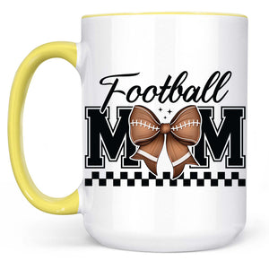 Football Mom Mug – Game Day Vibes Coffee Cup For Sporty Mama, Cheer Mom Gift, Mother’s Day Football Lover Mug 682151