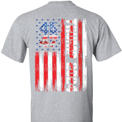 Trump 2024 Shirt | Political Shirt 2024 | Trump Supporters Backside Shirt Dark T1215 - GOP