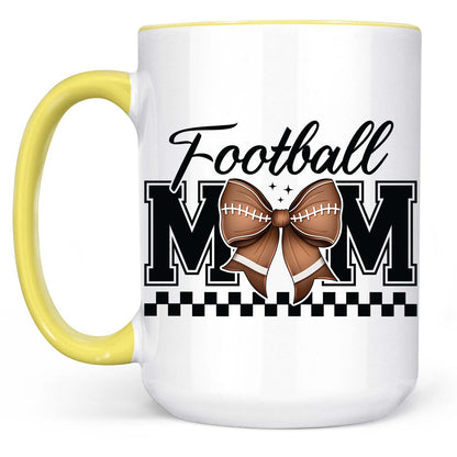 Football Mom Mug – Game Day Vibes Coffee Cup For Sporty Mama, Cheer Mom Gift, Mother’s Day Football Lover Mug 682151