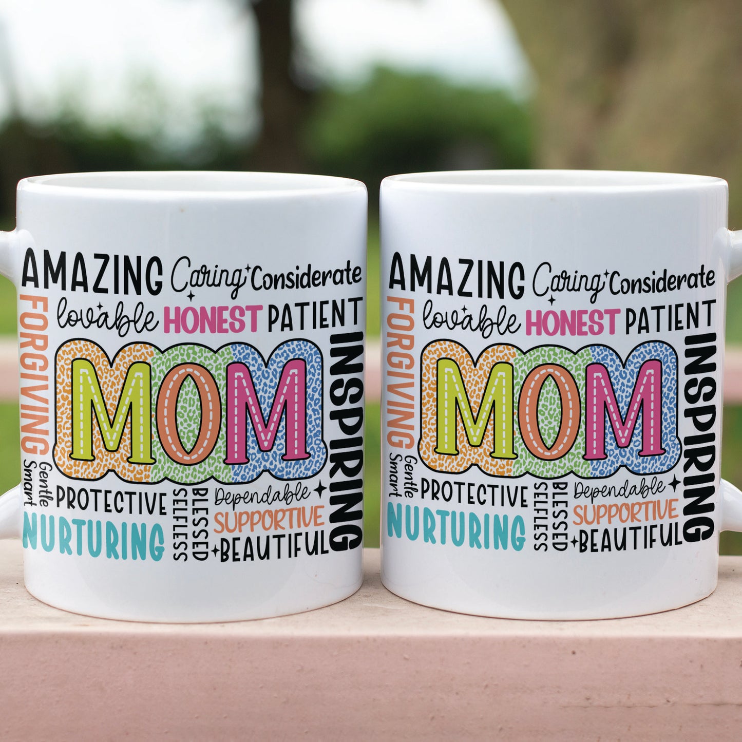 Inspirational Mom Mug - Retro Mom Life Mug, Blessed Mama Quote Gift for Mother's Day, Strong Mom Life Drinkware 682153