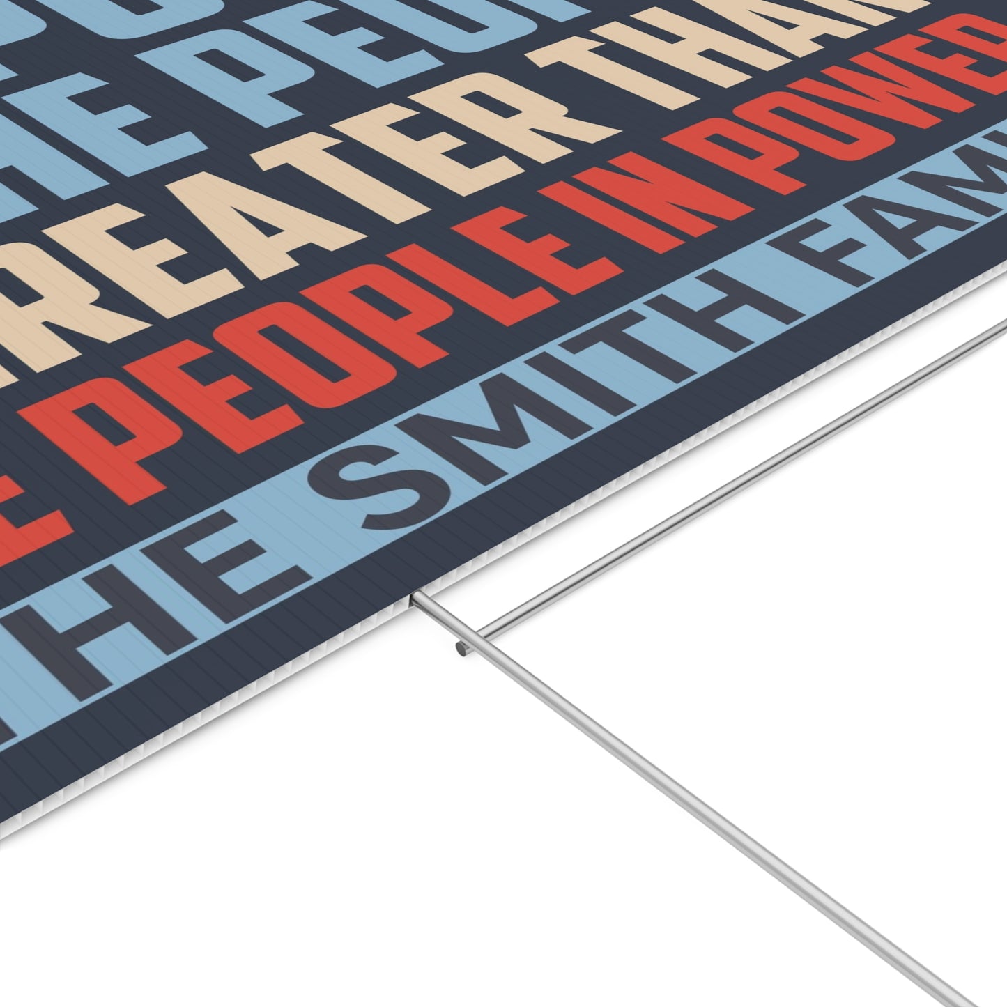 The Power Of The People Yard Sign – Personalized 8647 Anti Trump Protest Lawn Display, Custom Political Message Sign 682198