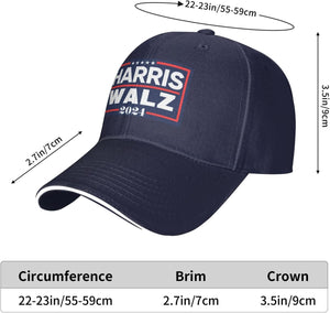 Harris-Waltz 2024 Hat Harris Walz Hat Kamala Harris 2024 President Trucker Cap for Men Women Black