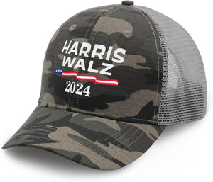 Kamala Harris Waltz 2024 Presidential Election Trucker Hat Men Vintage Mesh Cap for Summer