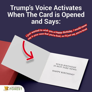 Talking Trump Birthday Card with Trump'S REAL Voice (Red) - Trump Birthday Cards for Men, Donald Trump Gifts for Men, Funny Birthday Card for Men & Women, Funny Birthday Gift for Husband, Trump Stuff