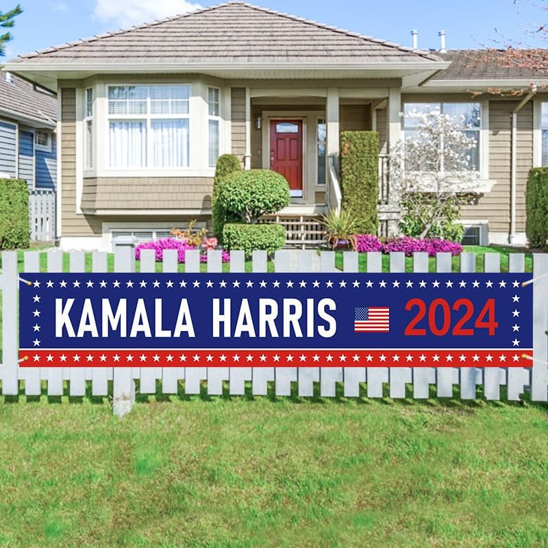 Kamala Harris 2024 Banner,Kamala Harris for President 2024 Flag Large ...