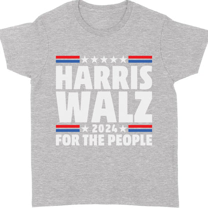 Harris Walz For The People | Kamala Harris 2024 Shirt | Tim Walz Shirt | Democrat Shirt Dark T1251 - KH2