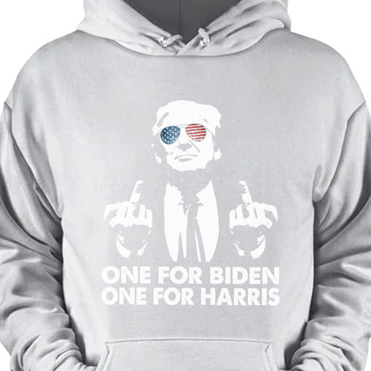 One for Biden One for Harris | Anti Biden Shirt | Republican Shirt | Trump Supporters Shirt Dark C820 - GOP