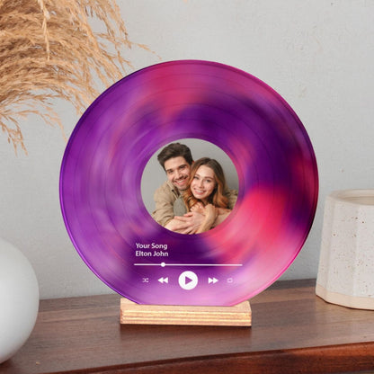 Custom Vinyl Record With Photo | Song Plaque | Wedding Couple Gifts | Anniversary Gift For Him 683930