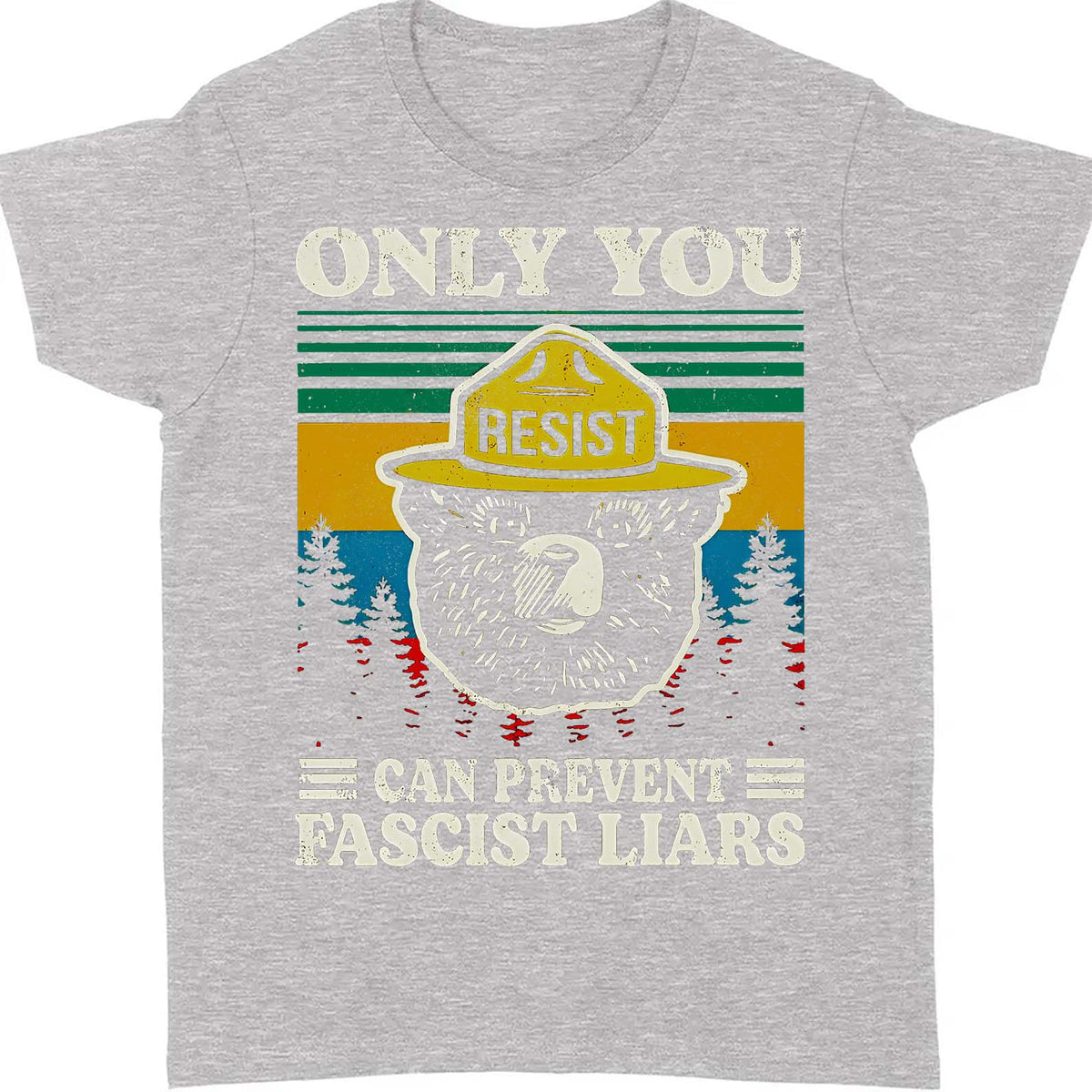 Only You Can Prevent Fascist Liars Shirt – 8647 Anti Trump Political Tee, I Stand With NPS Environmental & Resist MAGA Activism Dark Shirt 682218