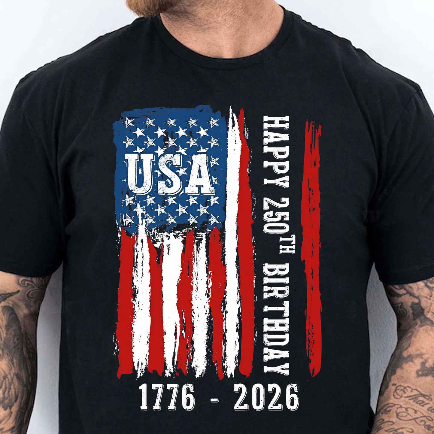Happy 250 Years Birthday USA Shirt | Patriotic 4th of July 1776–2026 T-Shirt | America 250th Anniversary | Independence Day Shirt 682483