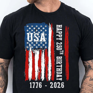 Happy 250 Years Birthday USA Shirt | Patriotic 4th of July 1776–2026 T-Shirt | America 250th Anniversary | Independence Day Shirt 682483