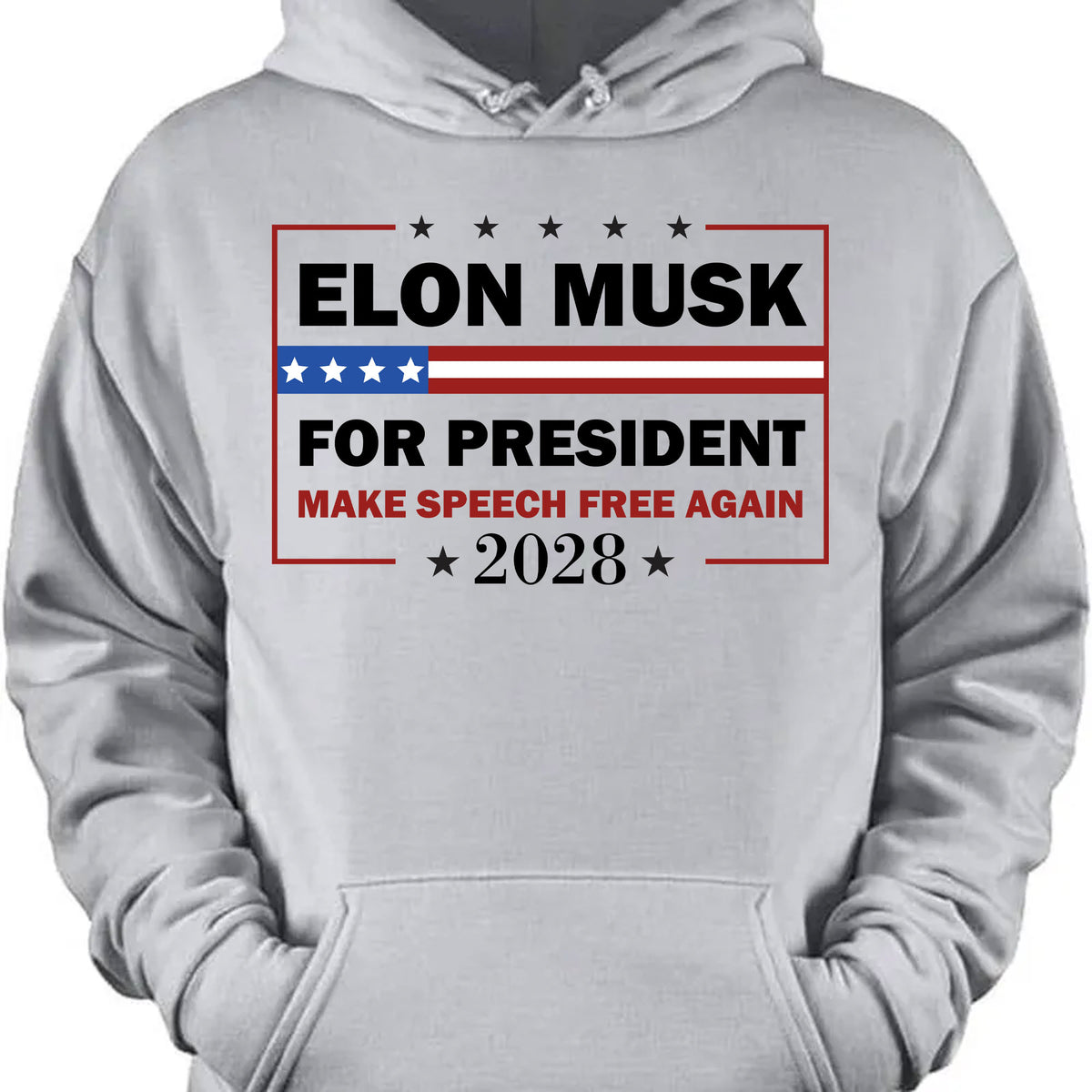 Elon Musk For President Shirt | New Anti Trump Anti MAGA Anti Democrat Shirt | Political Funny Satire USA T-Shirt for New Thinkers 682585