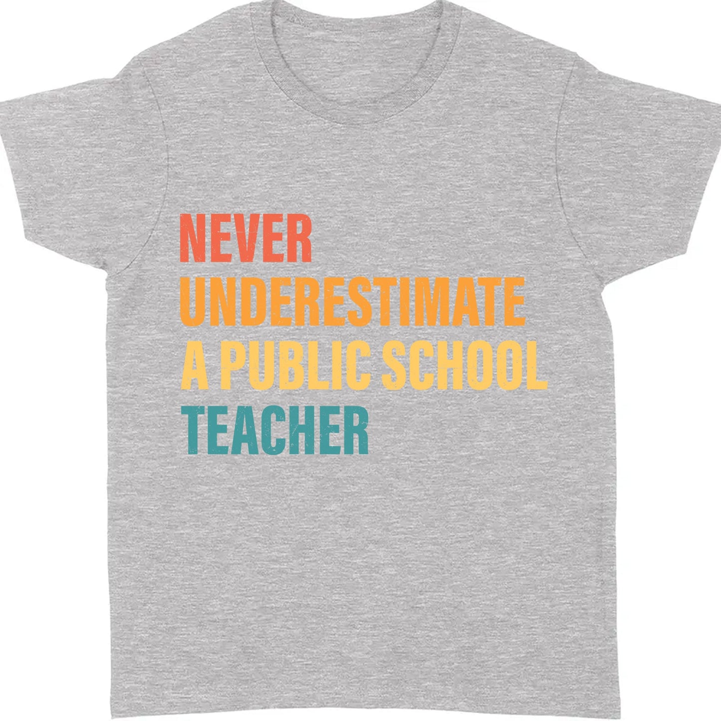 Never Underestimate A Public School Teacher Shirt | Kamala Harris 2024 Shirt | Democrat Shirt Dark T1542 - KH2