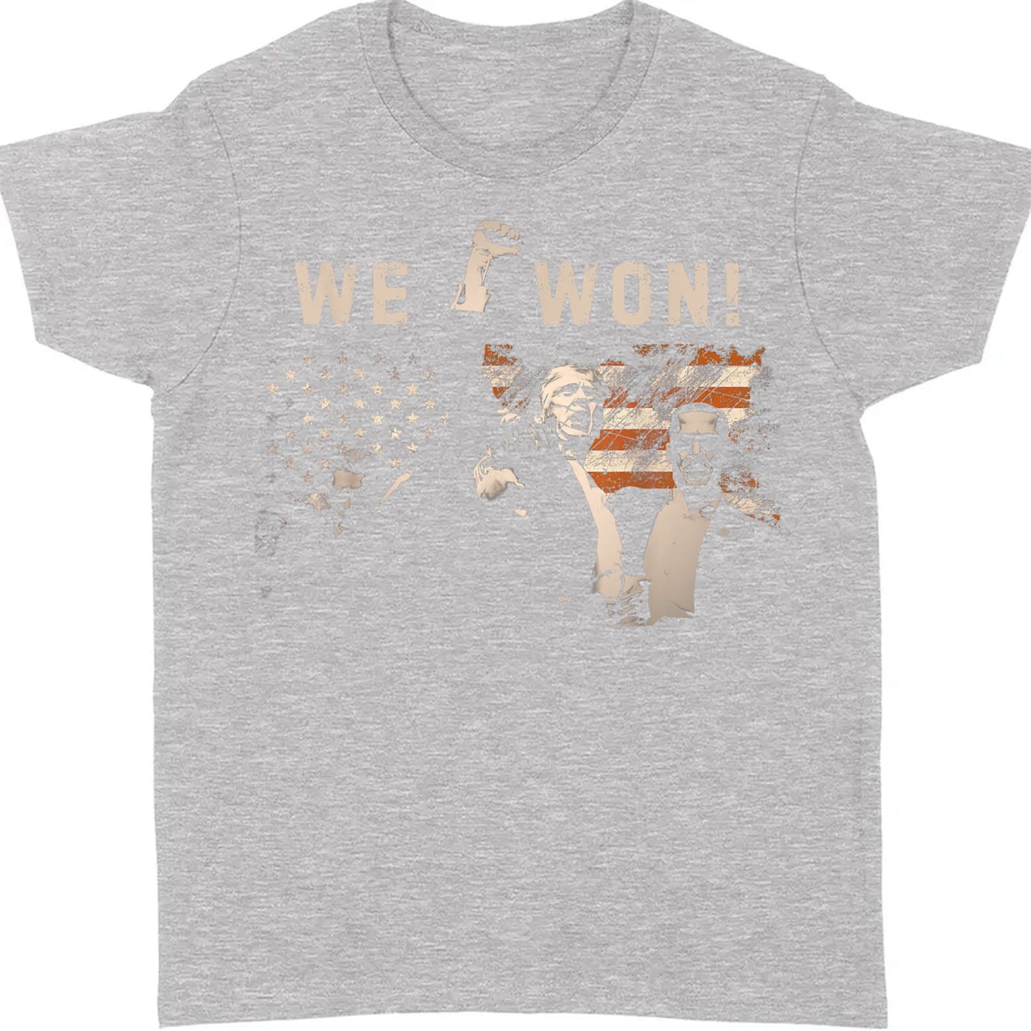 Trump We Won, Wins Inauguration 47 Shirt, US President 2025 Election Shirt Dark T1699 - GOP