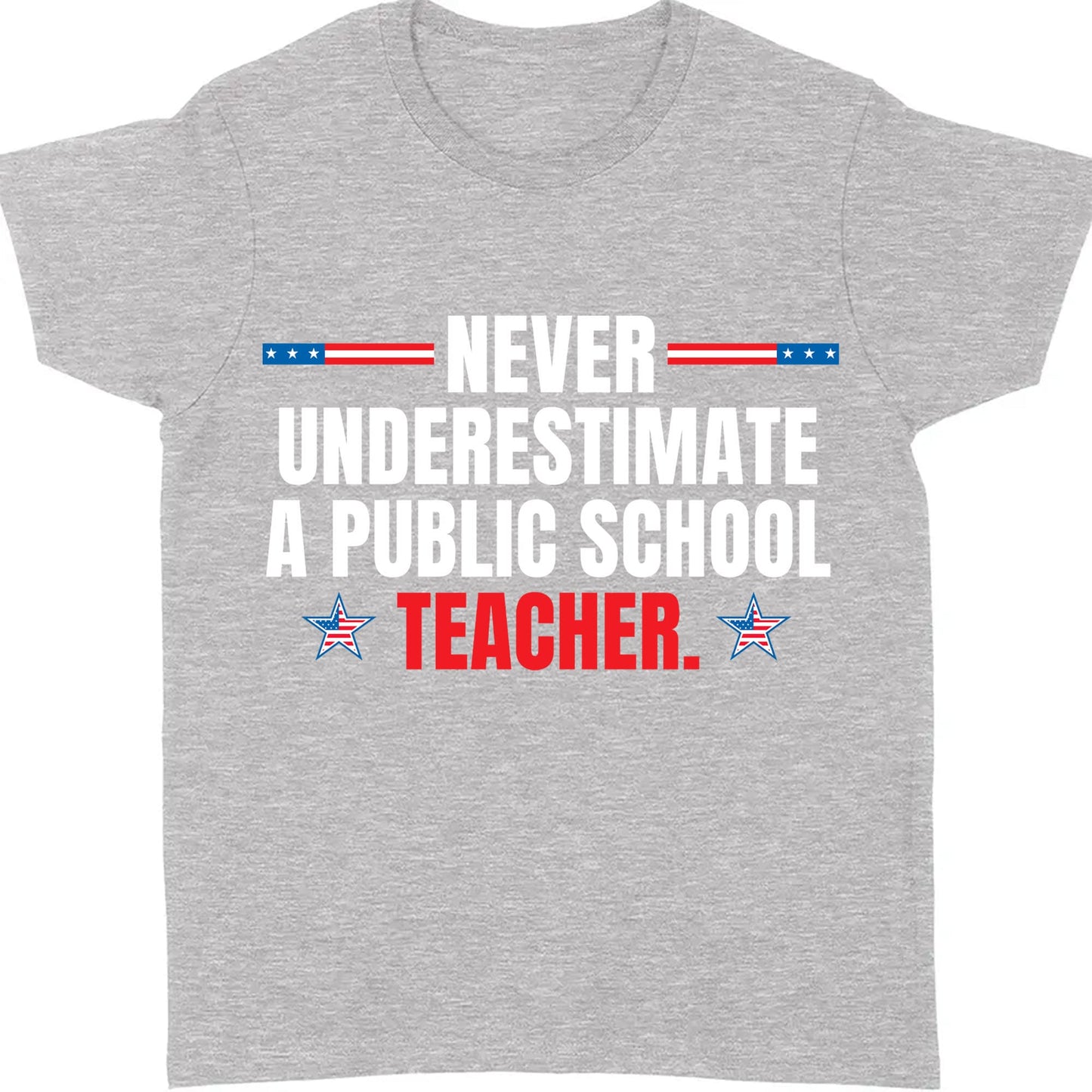 Never Underestimate A Public School Teacher Shirt | Kamala Harris 2024 Shirt | Democrat Shirt Dark T1550 - KH2