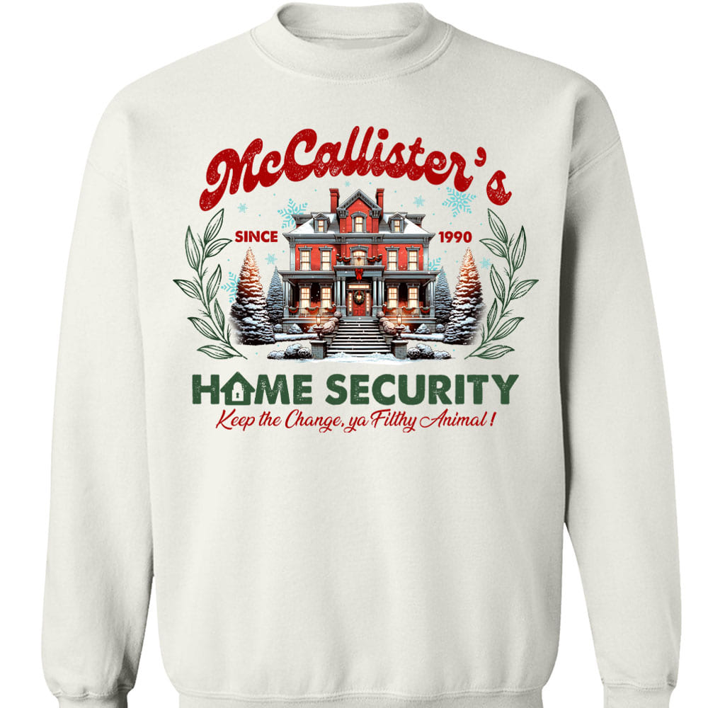 McCallister's Christmas Movie Shirt, Christmas 90's Movie Sweater, Funny Christmas Sweatshirt T1635