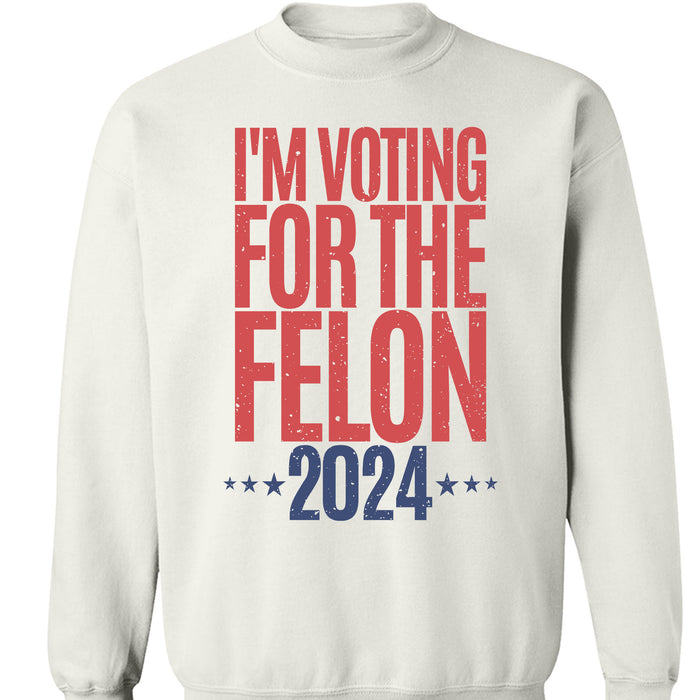 Voting For The Felon Unisex Shirt | Trump 2024 Shirt | 4th of July Shirt Bright C1056 - GOP