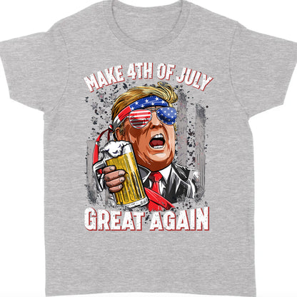 4th Of July Unisex Shirt | Trump 2024 Great Maga Shirt | Independence Day Shirt Dark C1054 - GOP