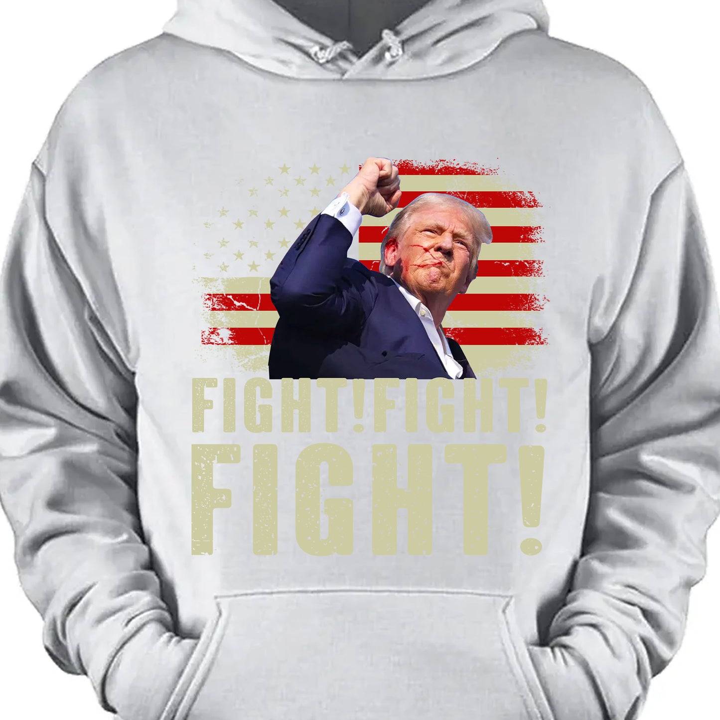 Trump Fight Fight Fight Shirt | Republican Shirt | Trump 2024 Shirt | Trump Supporters Shirt Dark T1565 - GOP