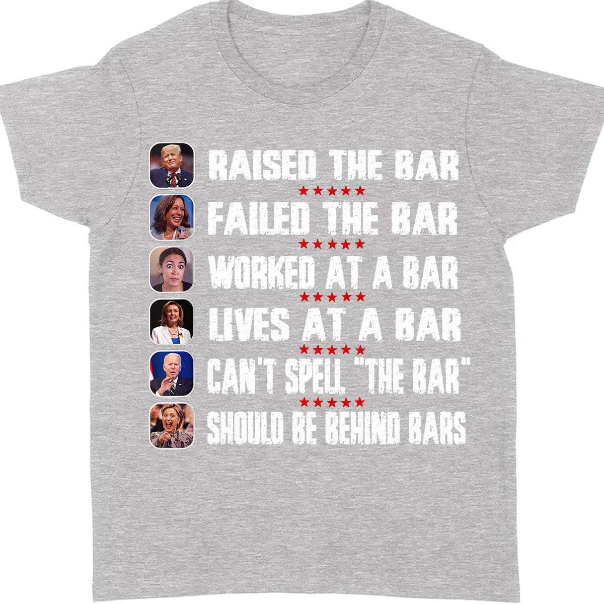 Trump Raised The Bar Harris Failed The Bar T-Shirt | Trump 2024 Shirt | Trump Supporters Shirt Dark T1213 - GOP