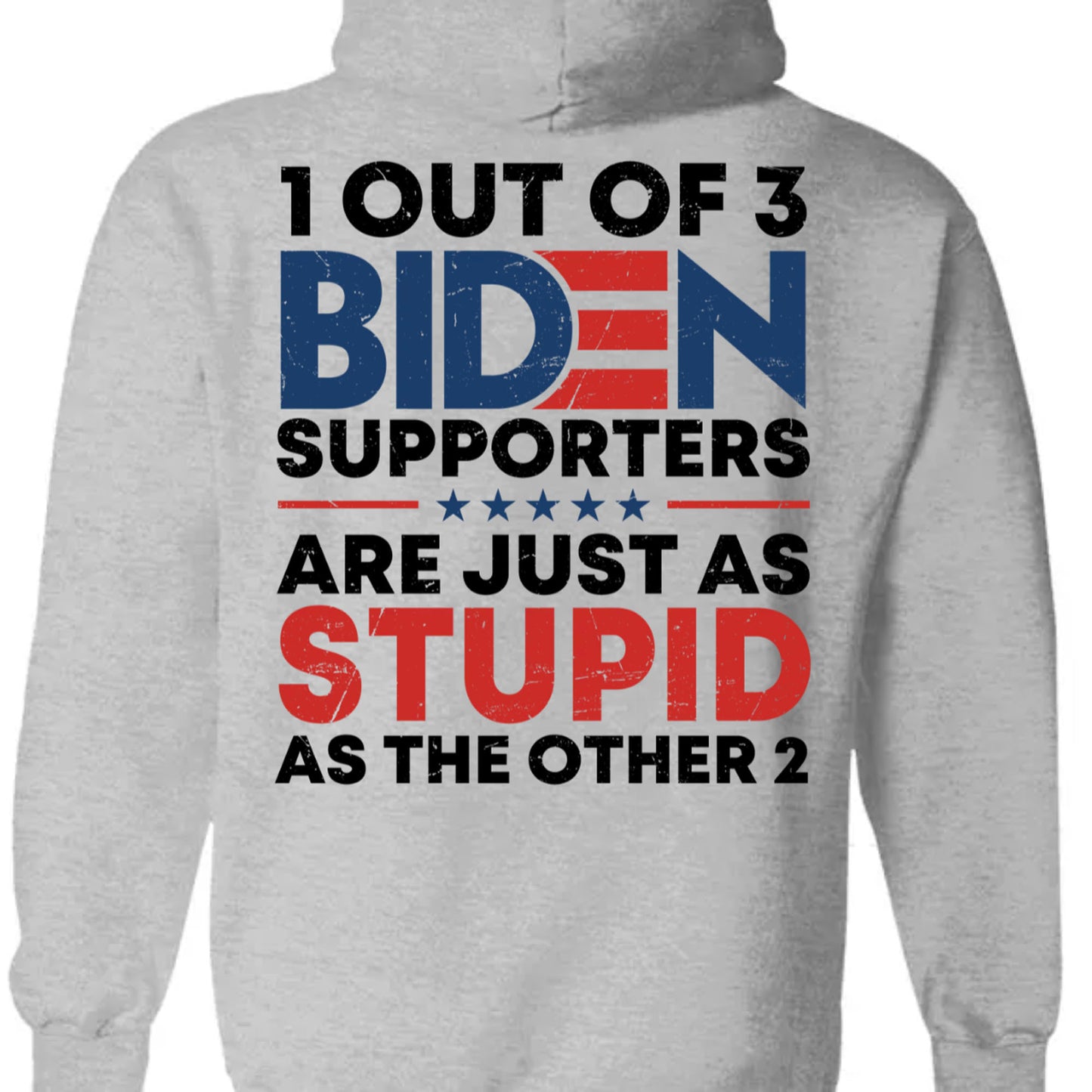 1 Out Of 3 Biden Supporters Shirt | Anti Biden Shirt | Donald Trump Fan Backside Shirt C1029 - GOP