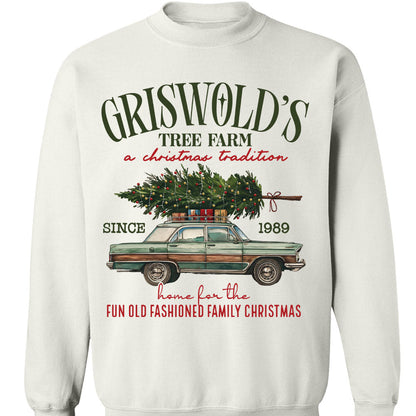Griswold Christmas Tree Farm Shirt, Christmas Vacation Sweater, Retro Family Christmas Sweatshirt T1651
