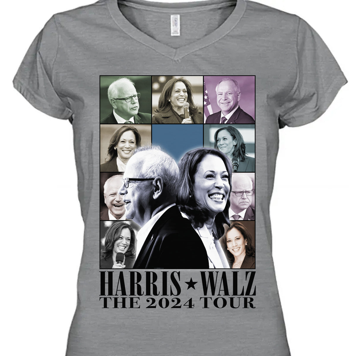 Harris Walz The Eras Tour Shirt | Kamala Harris 2024 Shirt | Tim Walz 2024 Shirt | Democrat Shirt Bright C1462 - KH2
