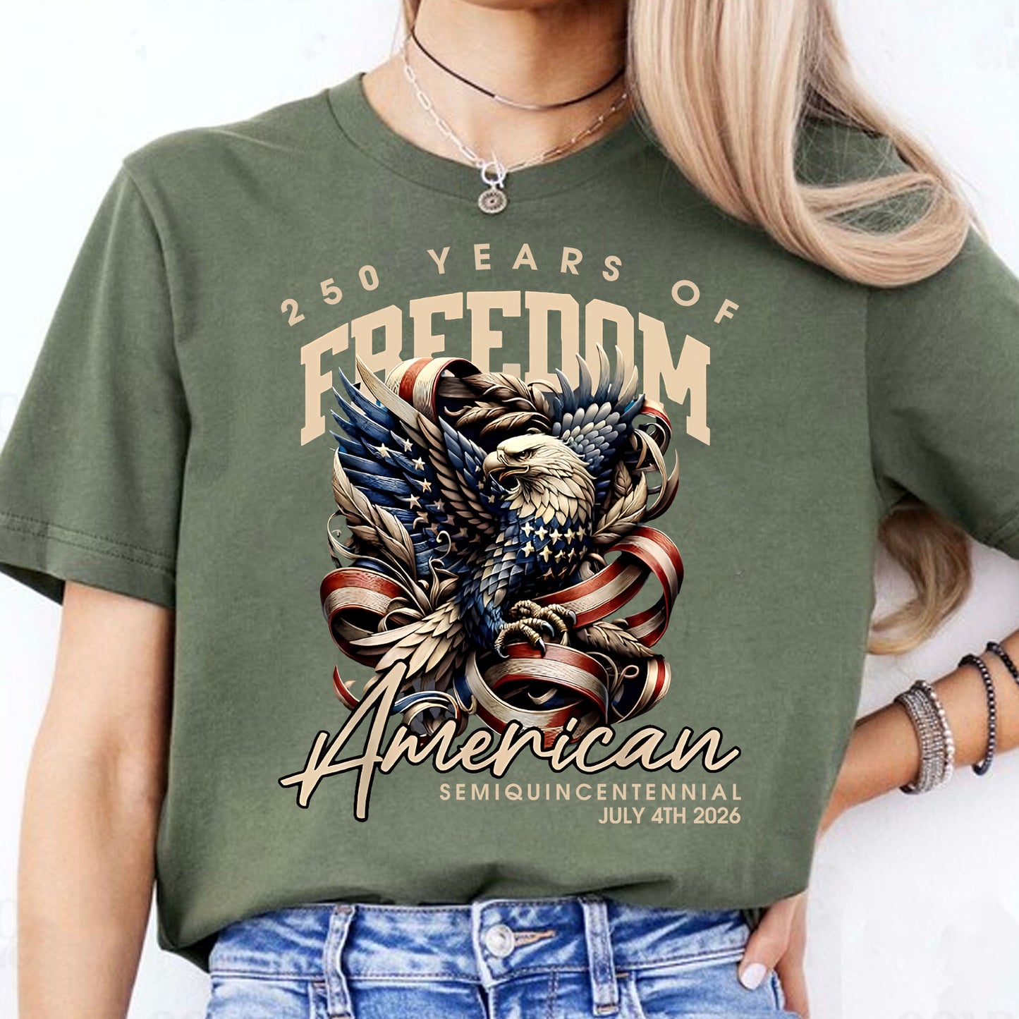 250 Years Of Freedom Shirt | Happy 250th Birthday USA Shirt | America 250th Anniversary Tee | American Semiquincentennial 4th Of July T-Shirt 682536