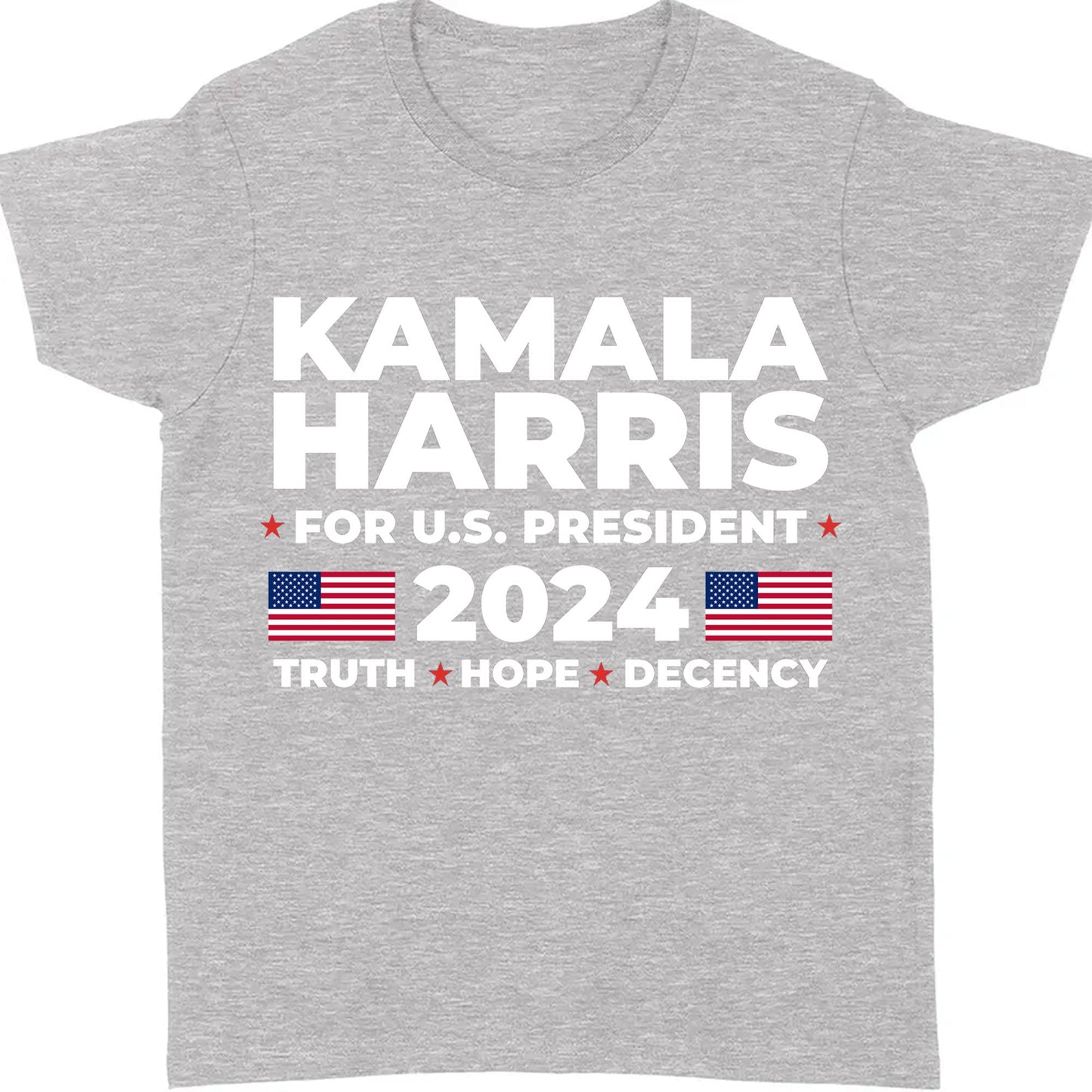 Kamala Harris Truth Hope Decency Shirt | Kamala Harris 2024 Shirt | Democrat Shirt Dark T1447 - KH2