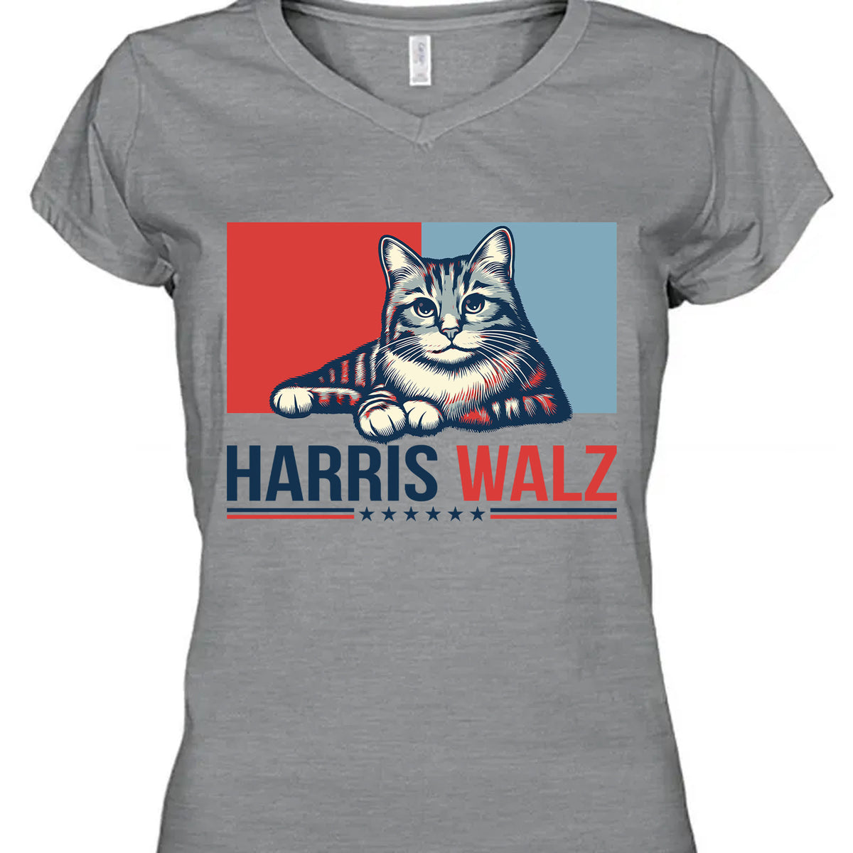 Harris Walz 2024 Cat Obviously Shirt | Kamala Harris 2024 Shirt | Democrat Shirt Bright C1420 - KH2